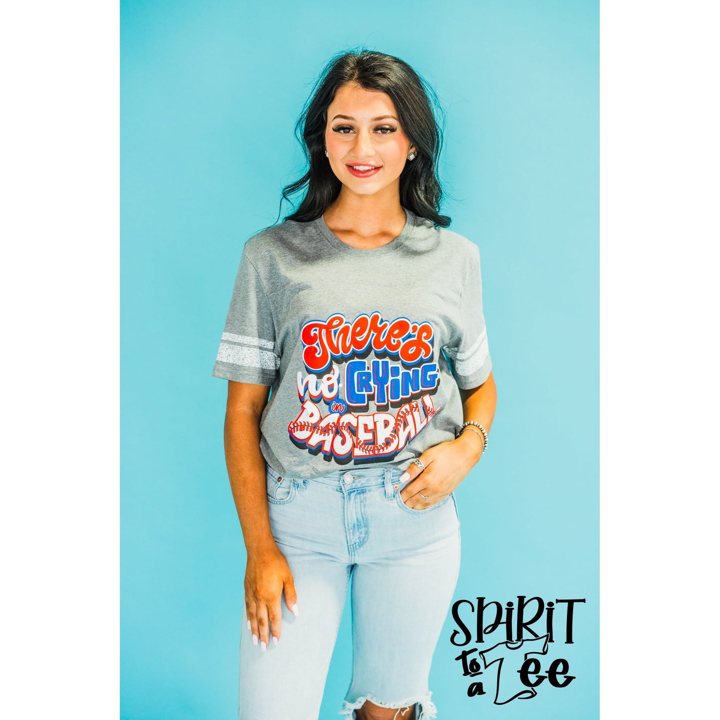 There's No Crying in Baseball - Baseball Tee