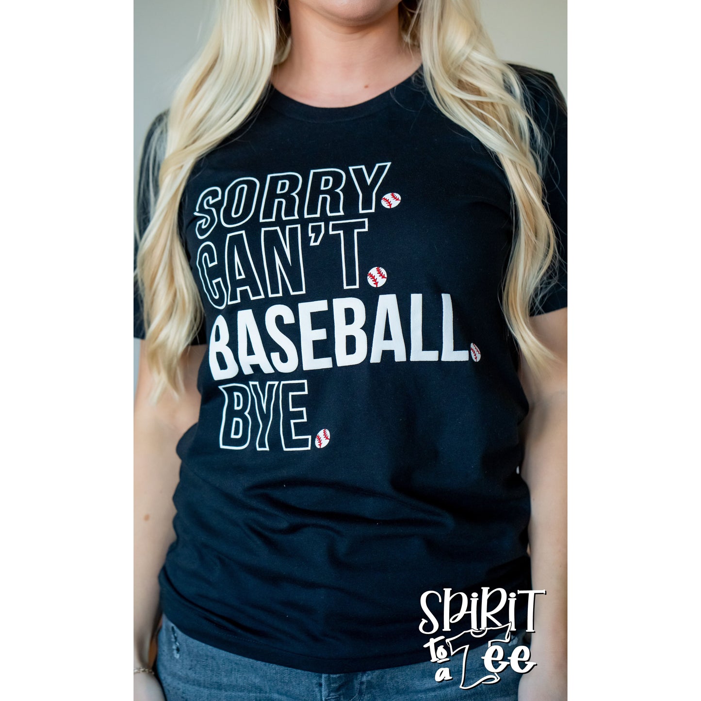 Sorry Can't Baseball Tee