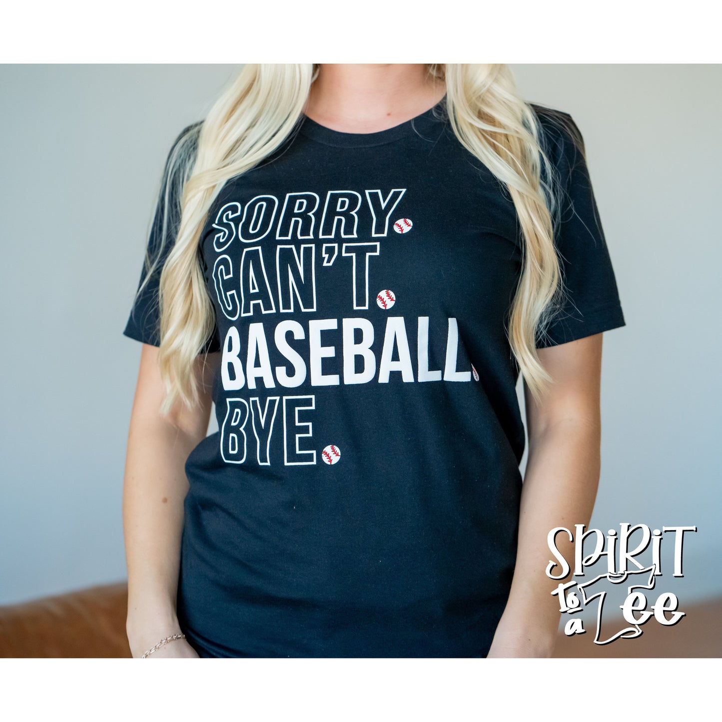 Sorry Can't Baseball Tee