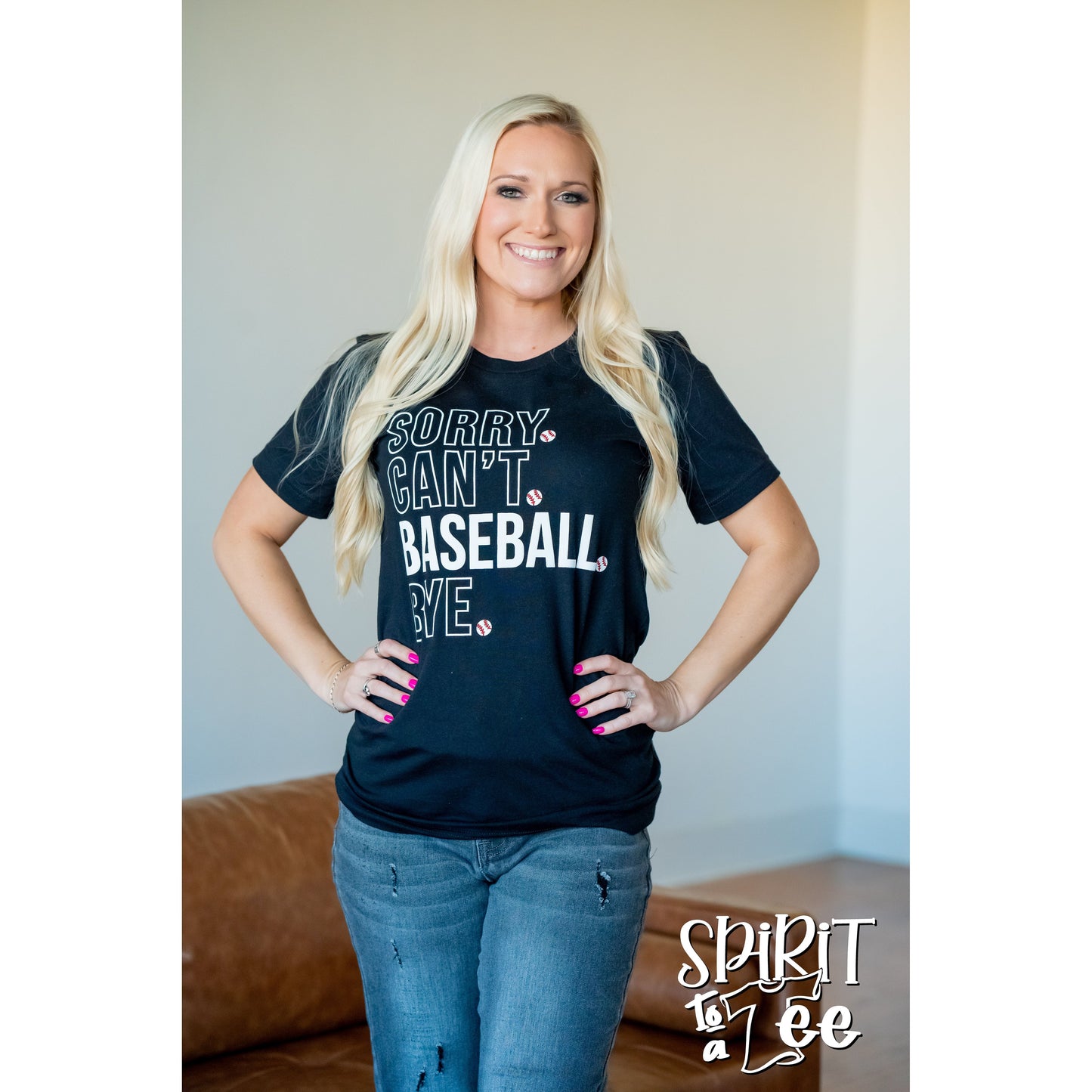 Sorry Can't Baseball Tee