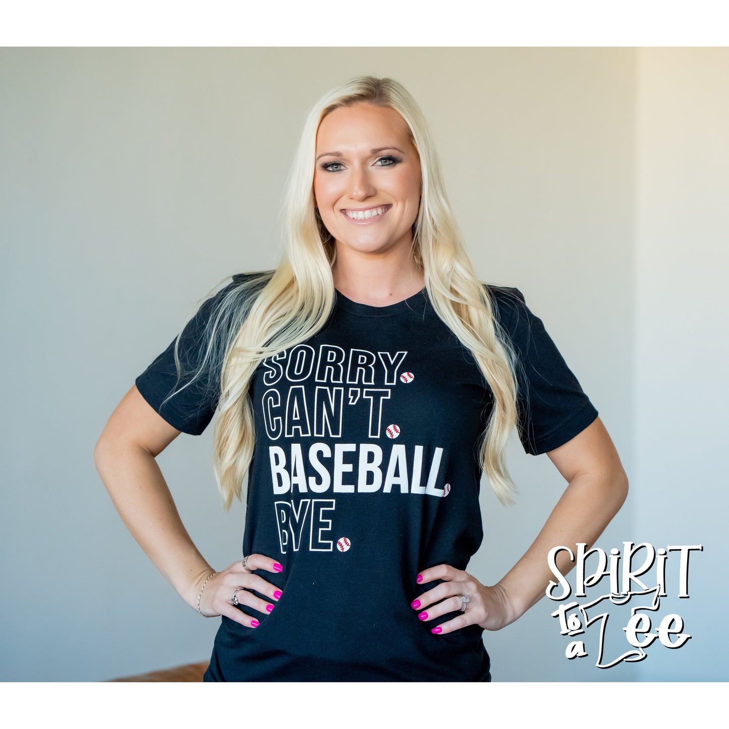 Sorry Can't Baseball Tee