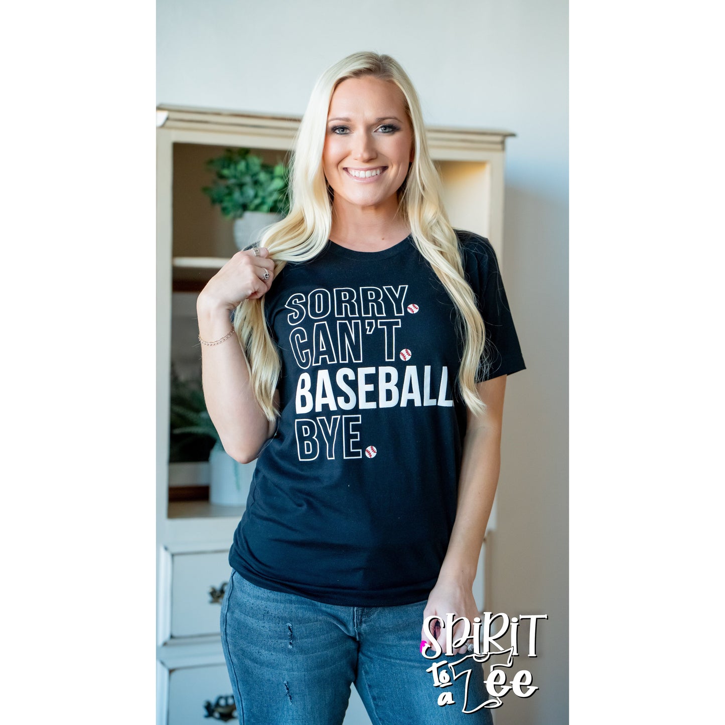 Sorry Can't Baseball Tee