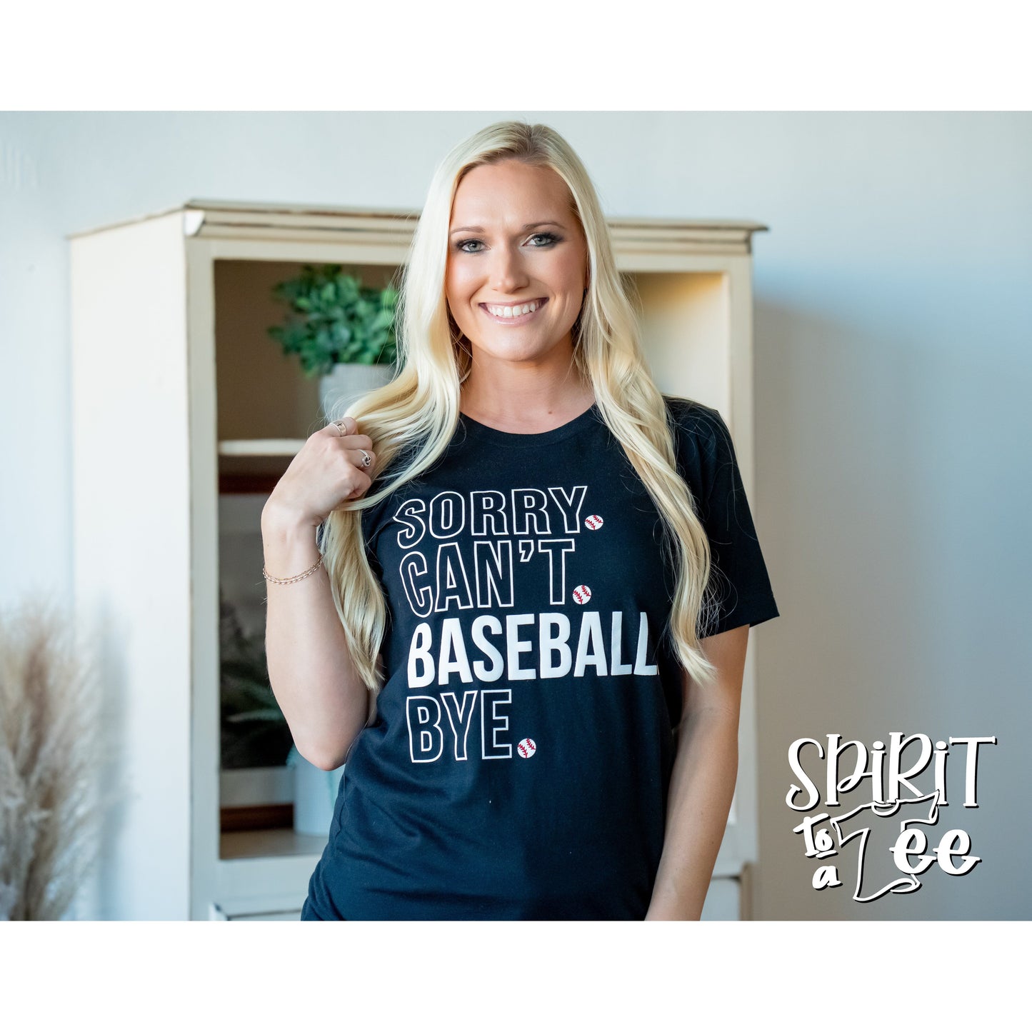 Sorry Can't Baseball Tee