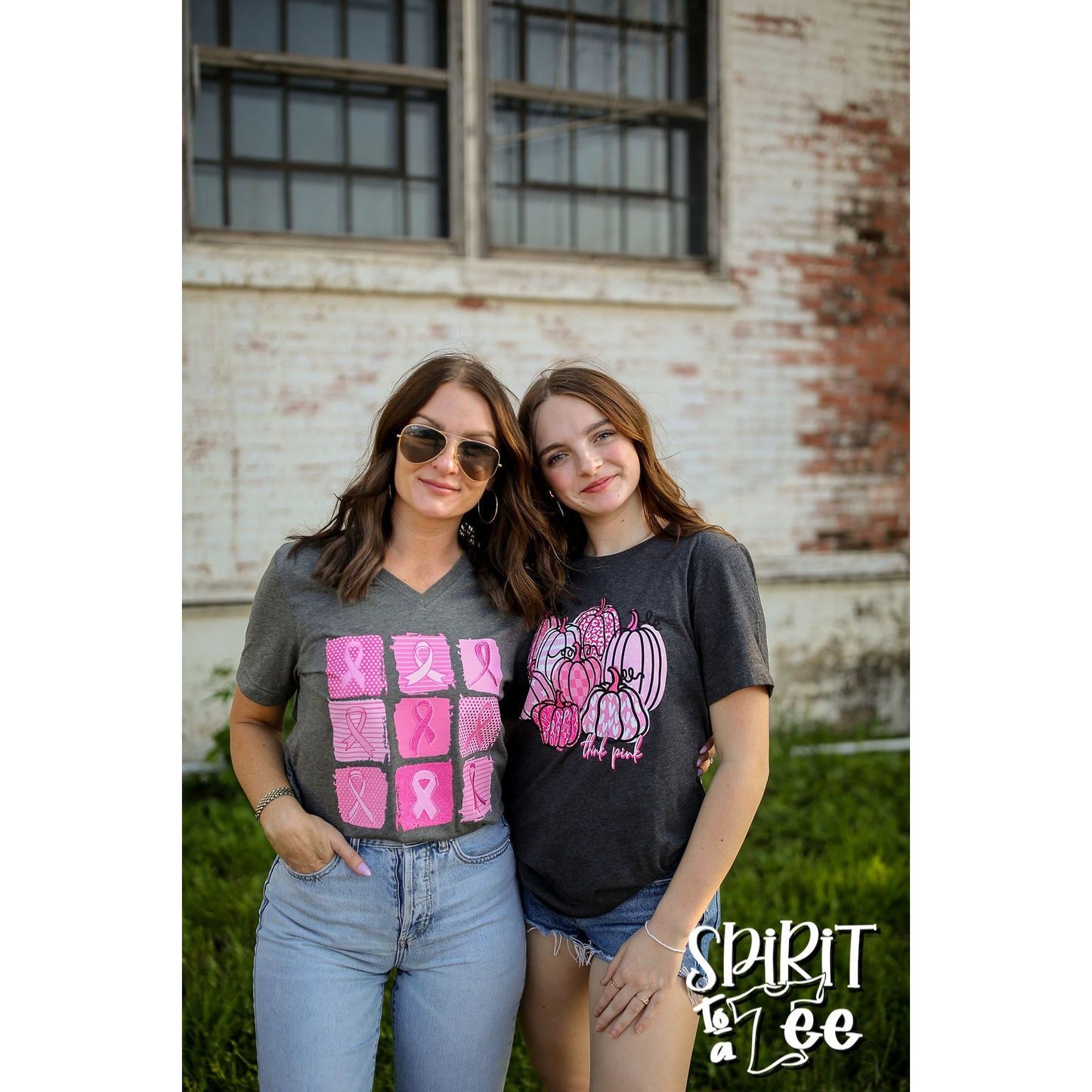 Think Pink Cancer Pumpkins Tee