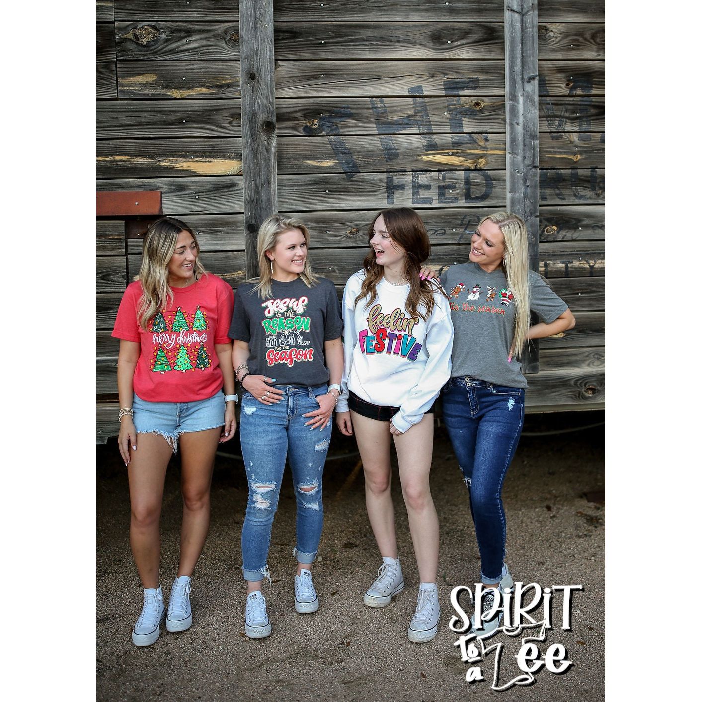 Merry Christmas 6 Trees - Christmas Tee