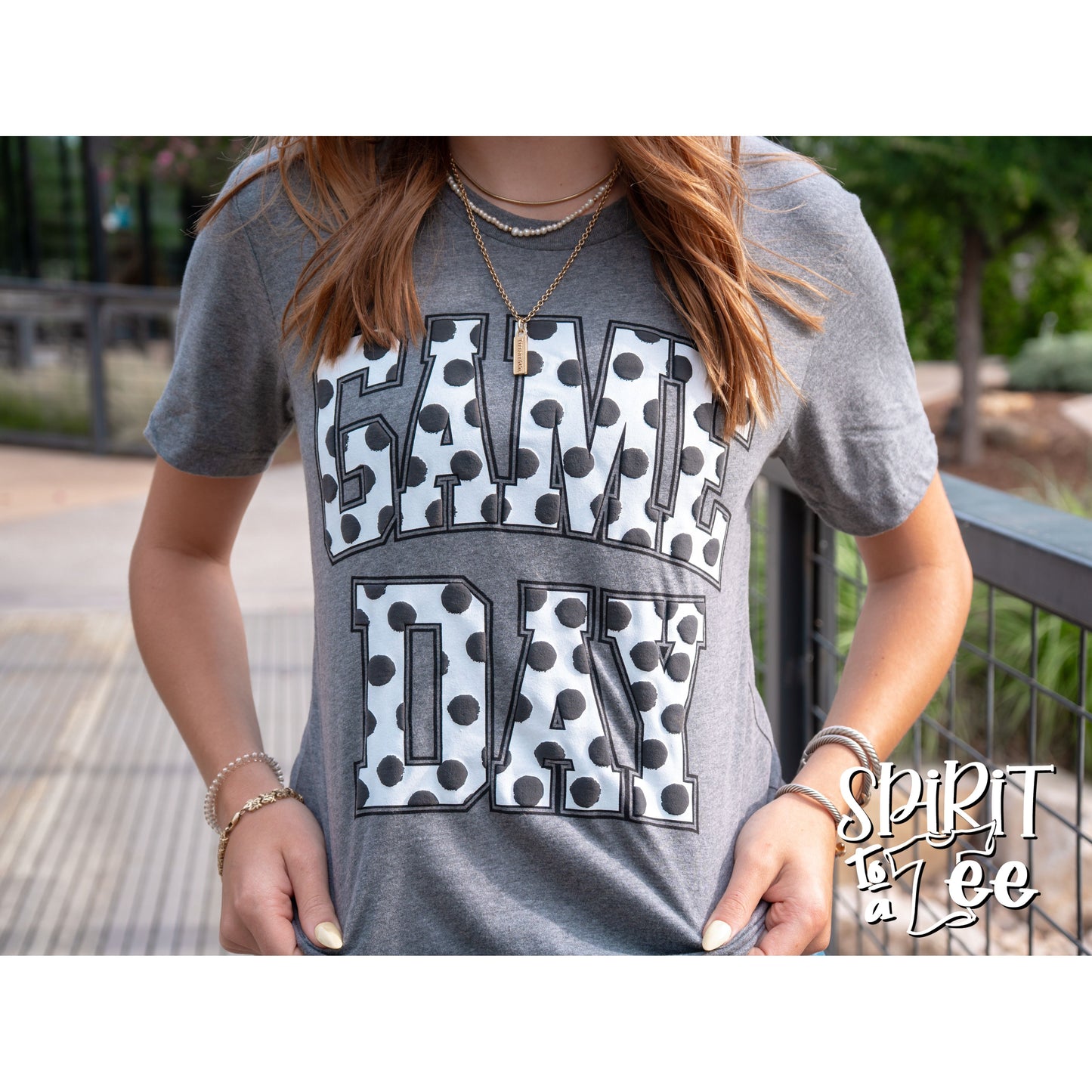 Game Day Puff Polka Dots Tee