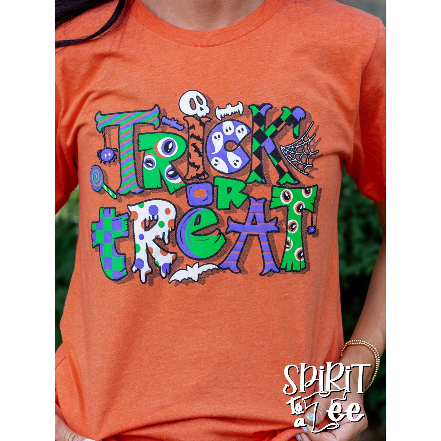 Trick or Treat - Halloween Tee Orange