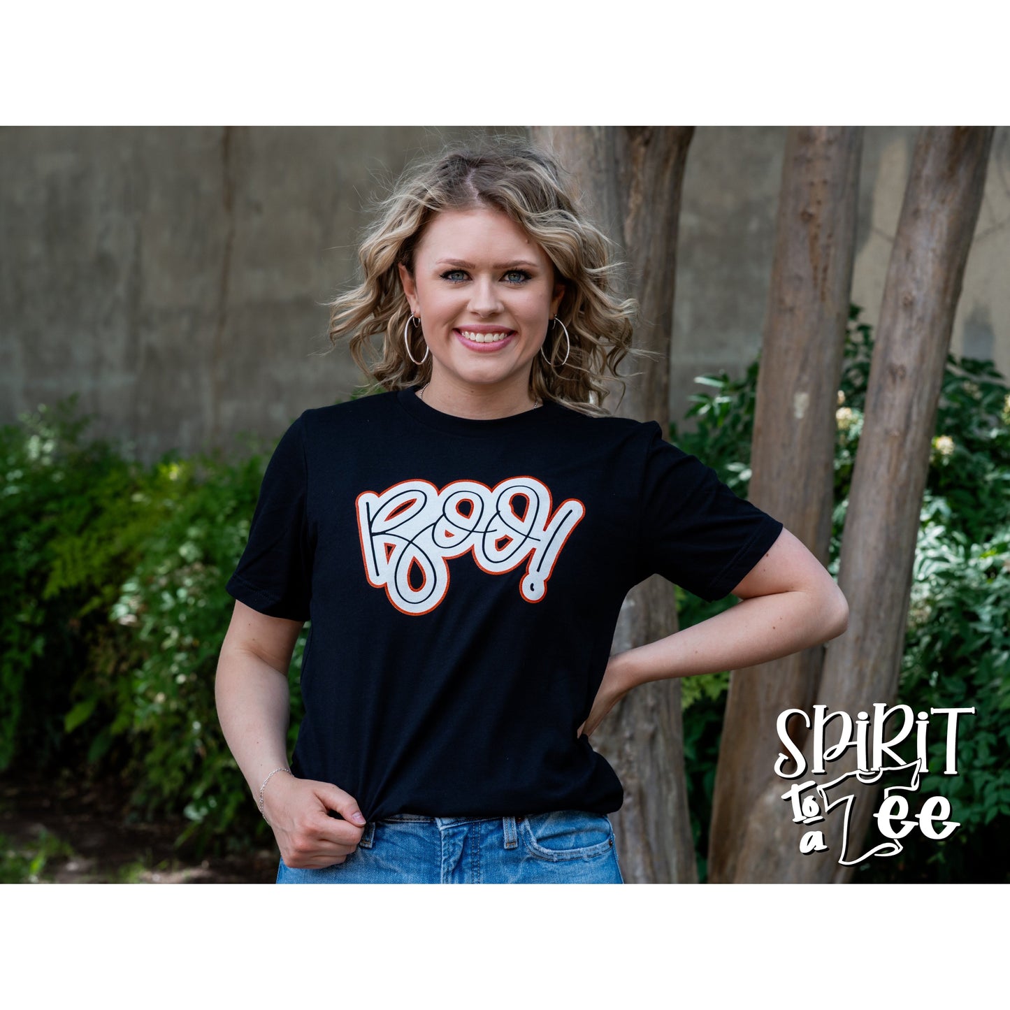 Boo with Ghosts - Halloween Tee