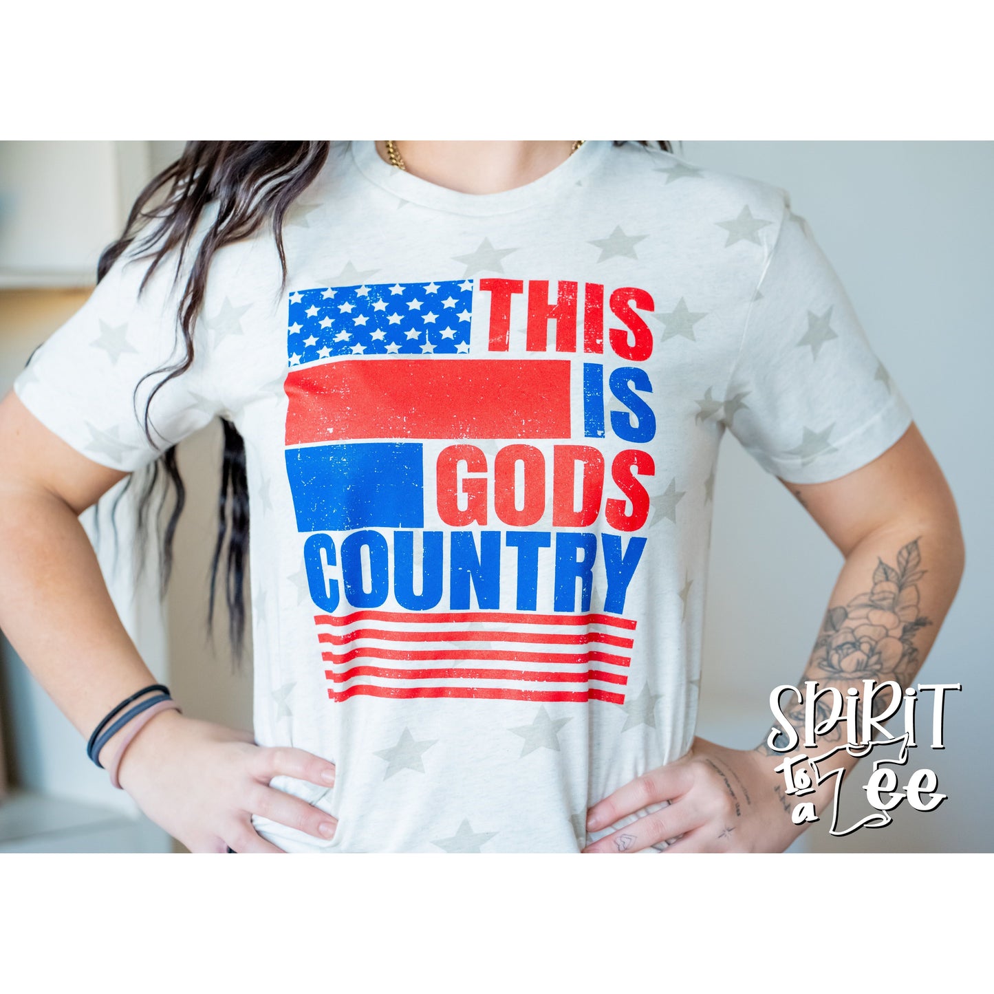 This is Gods Country - Star Patriotic Tee