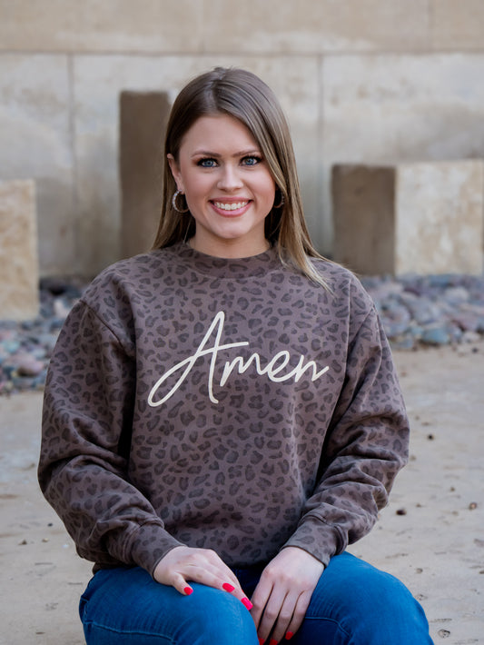 Amen Leopard - Jesus Sweatshirt