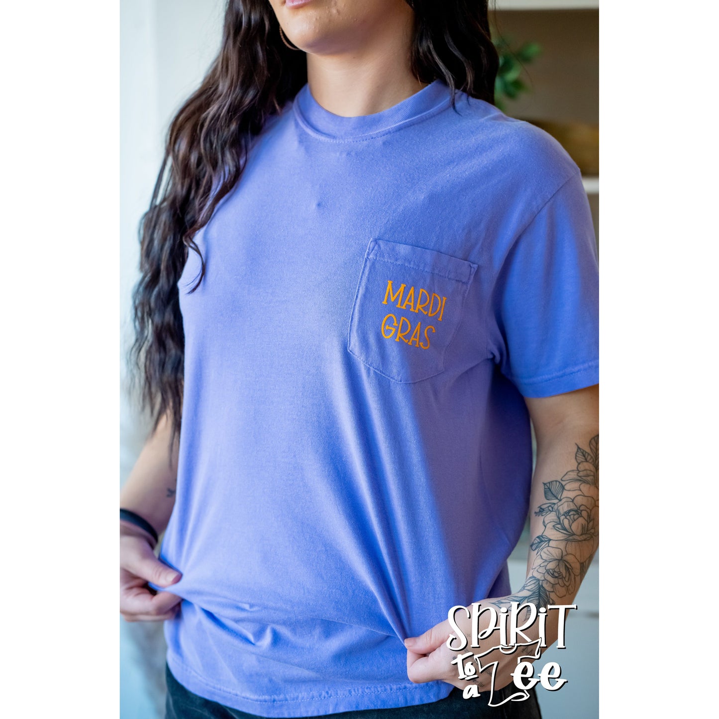 Mardi Gras - CC Pocket Tee