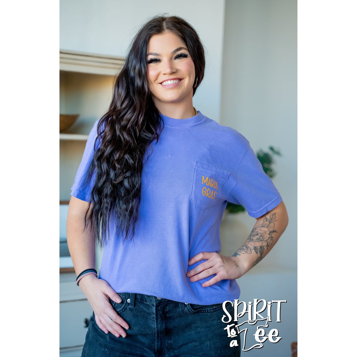 Mardi Gras - CC Pocket Tee