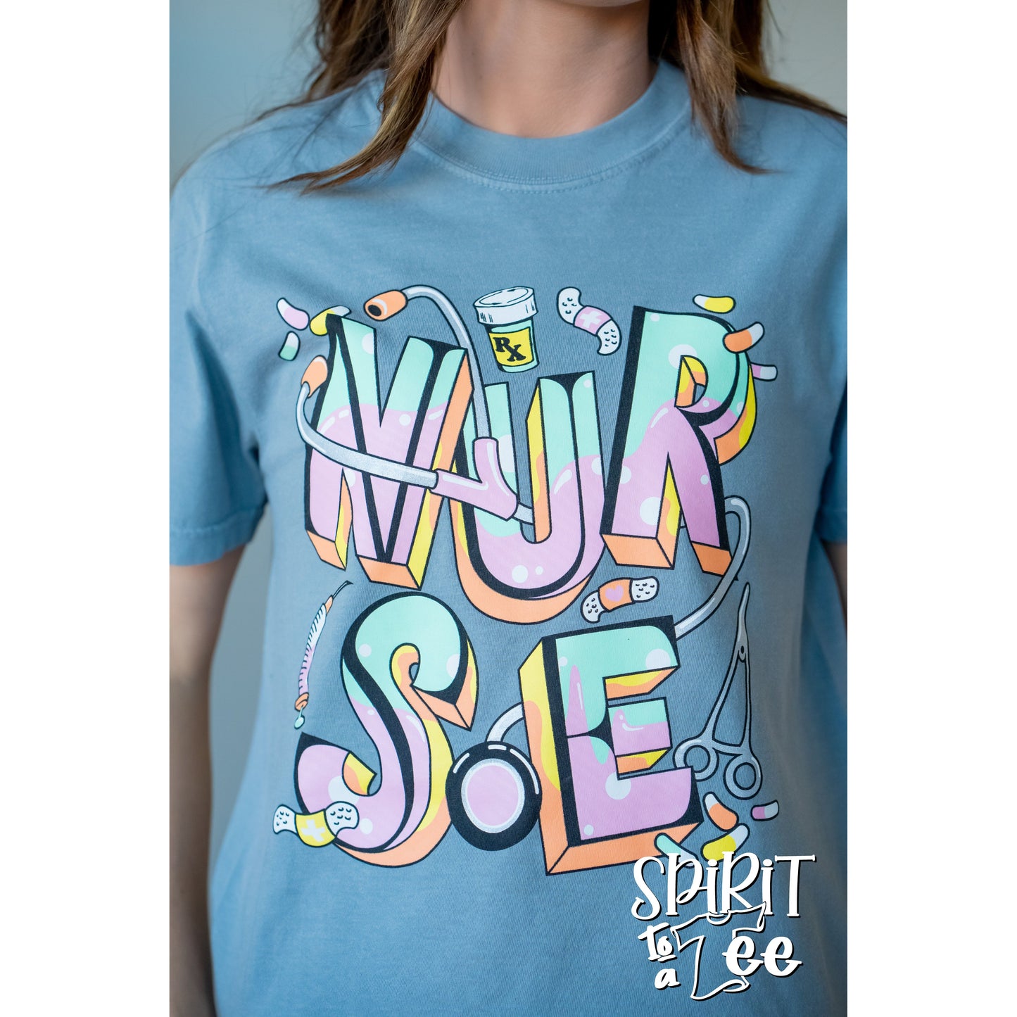 Nurse - Bubble Letters CC Tee