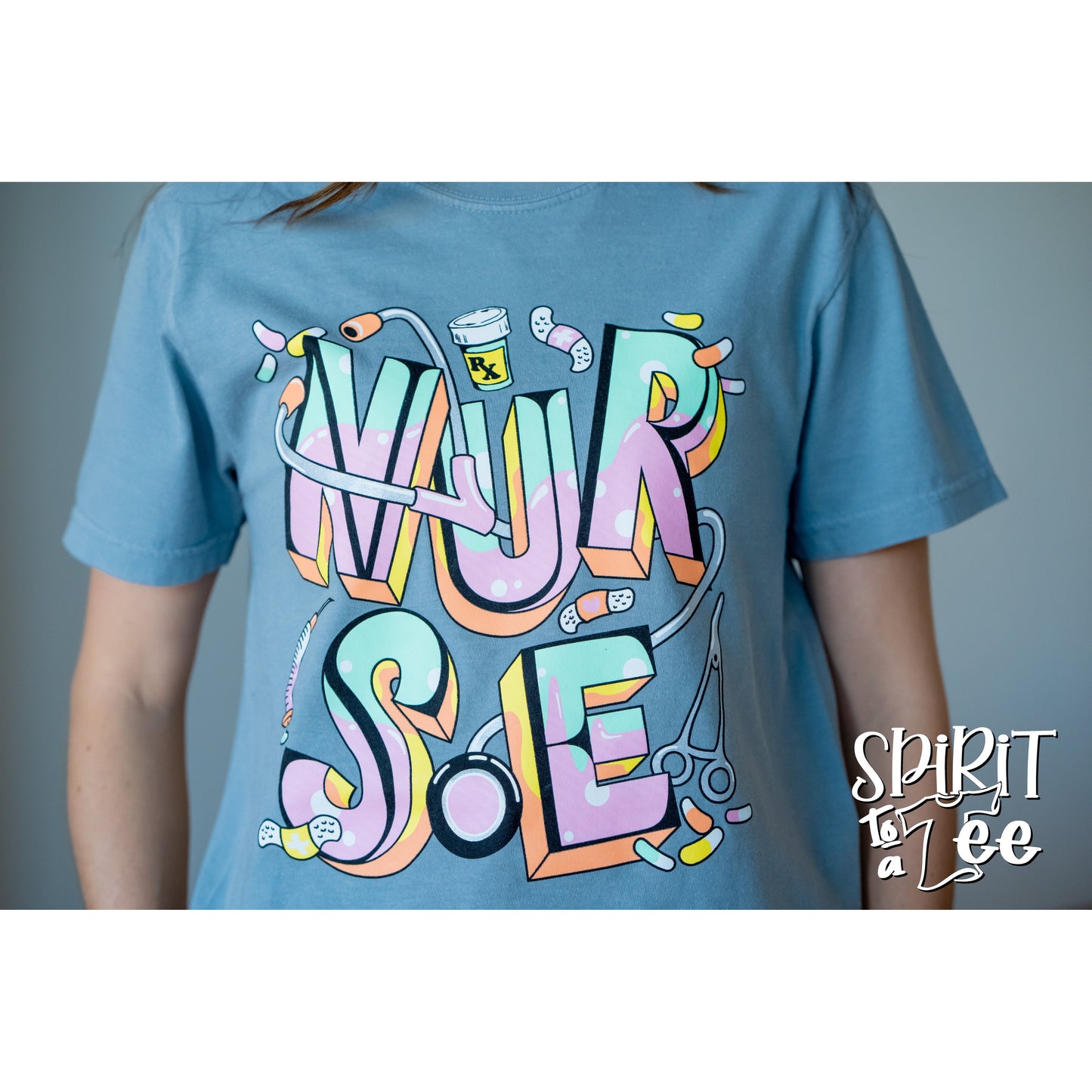 Nurse - Bubble Letters CC Tee