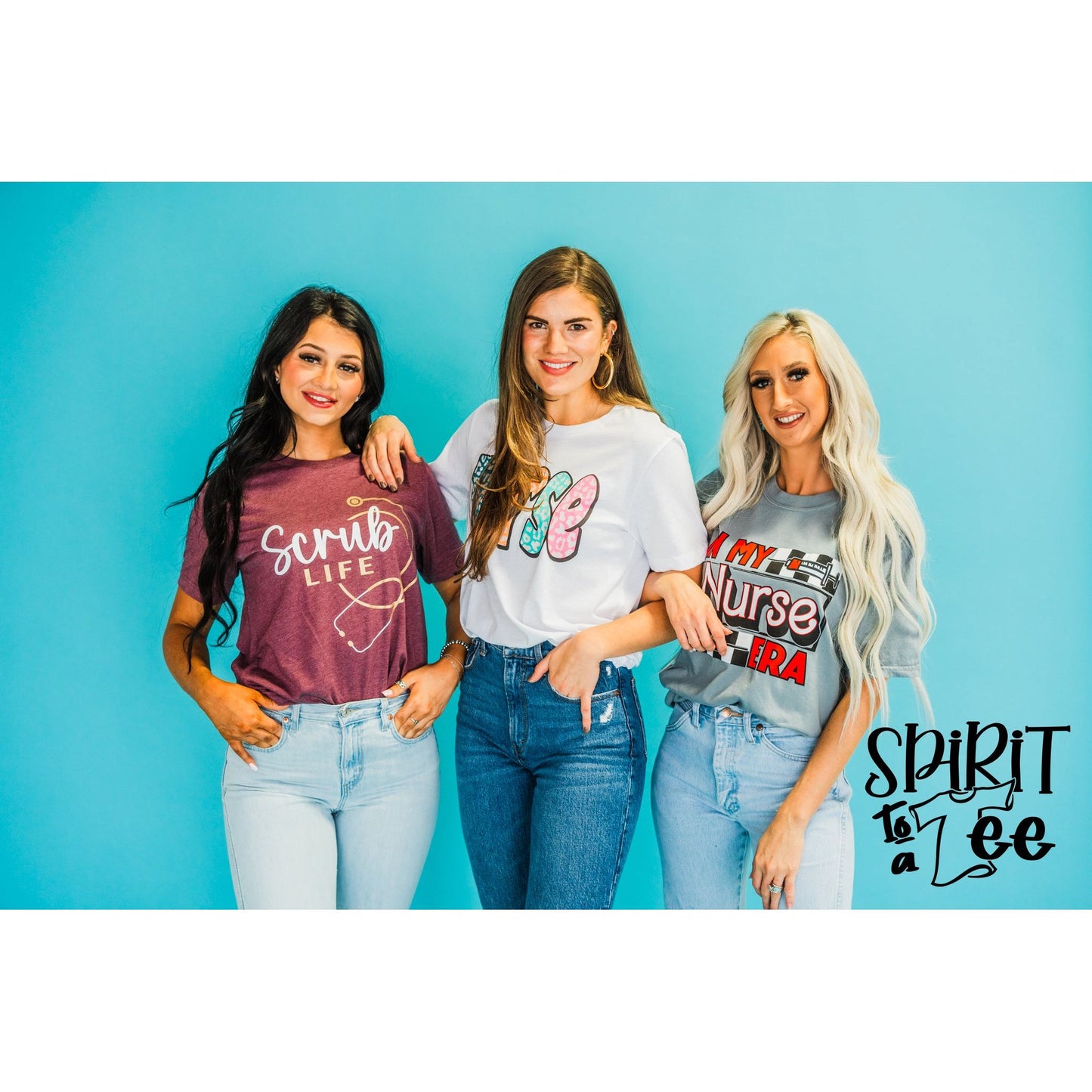 Nurse Animal Print Tee