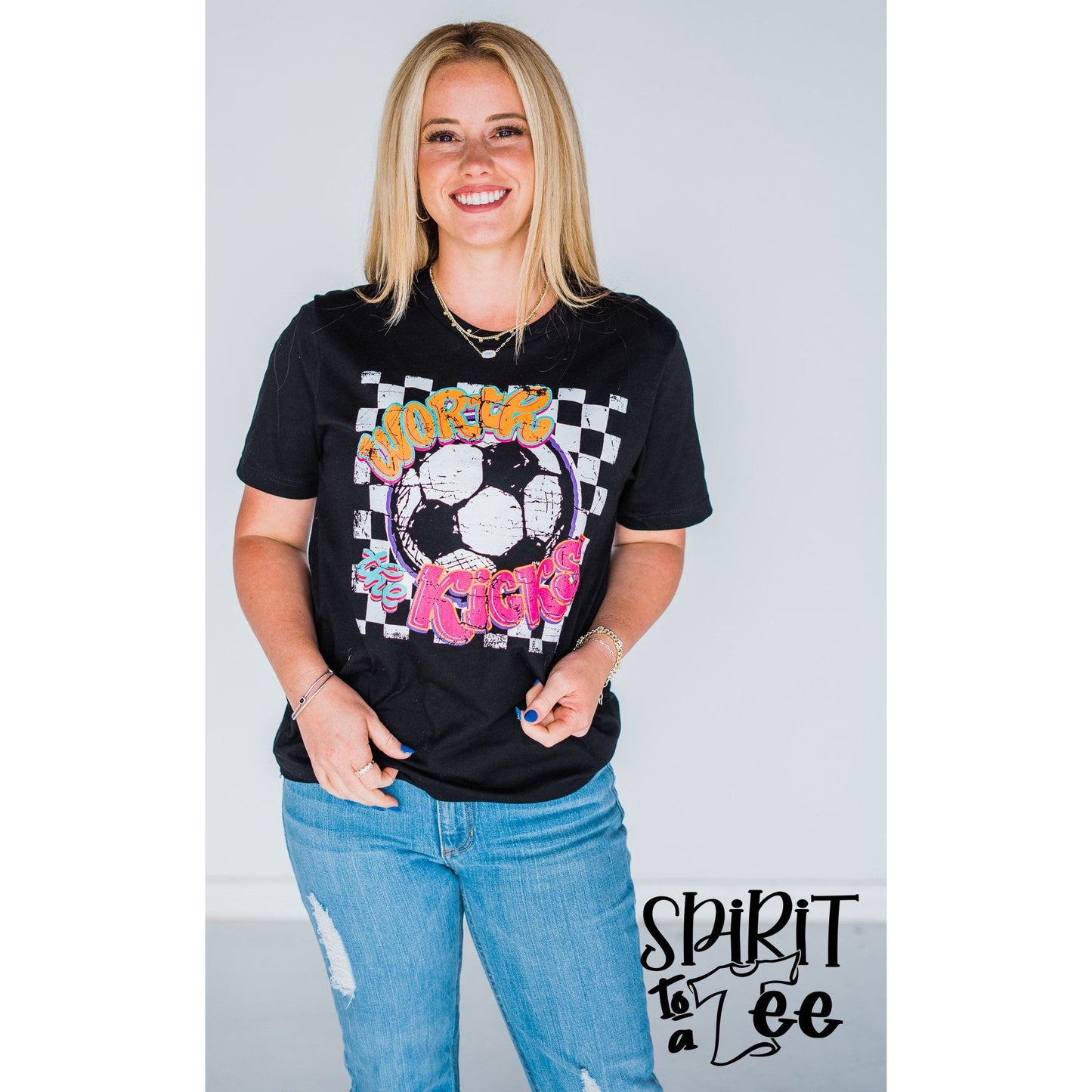 Worth the Kicks Soccer Tee