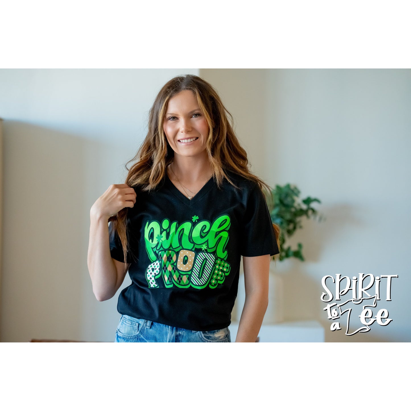 Pinch Proof - St. Patrick's Day V-Neck Tee