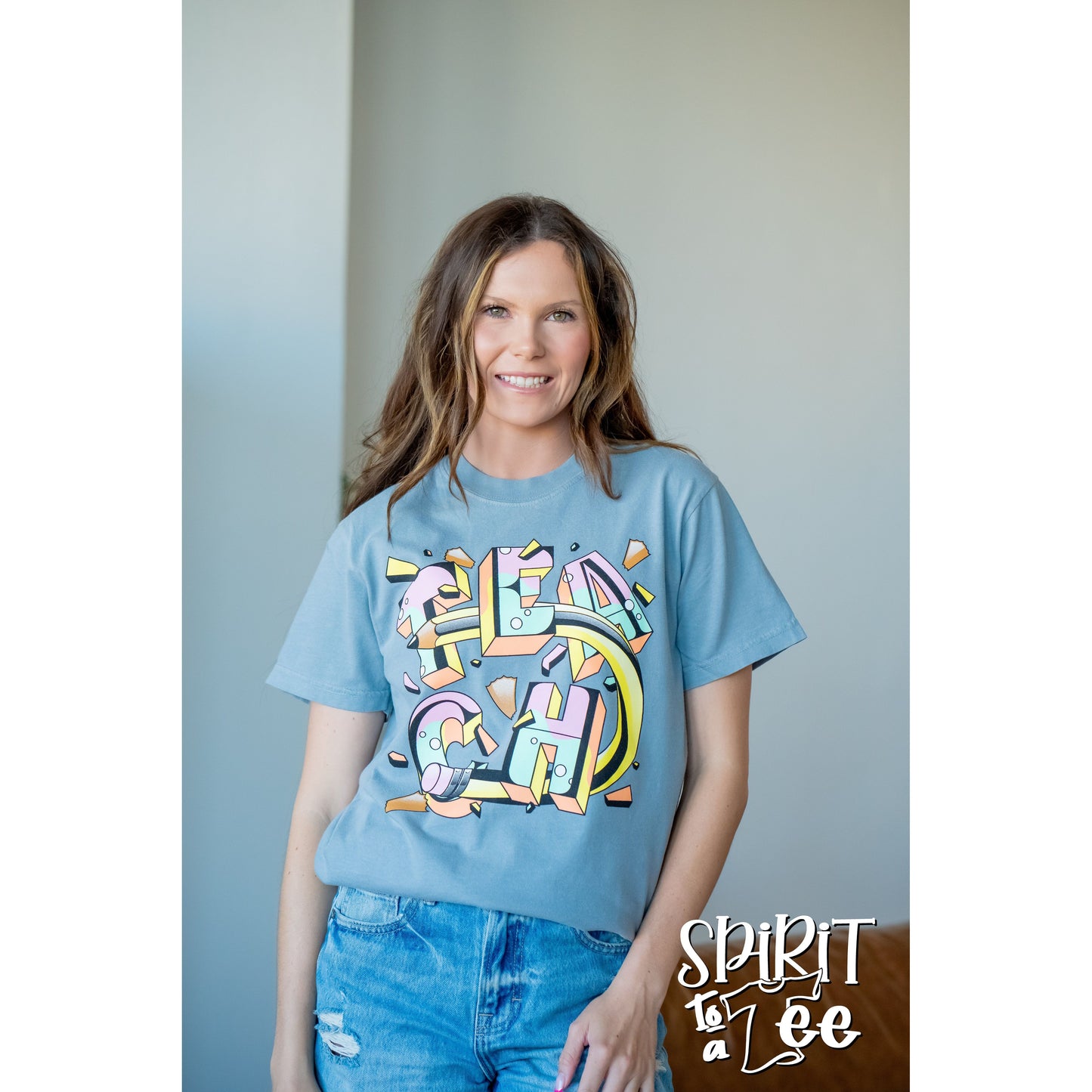 Teach - Bubble Letters CC Tee