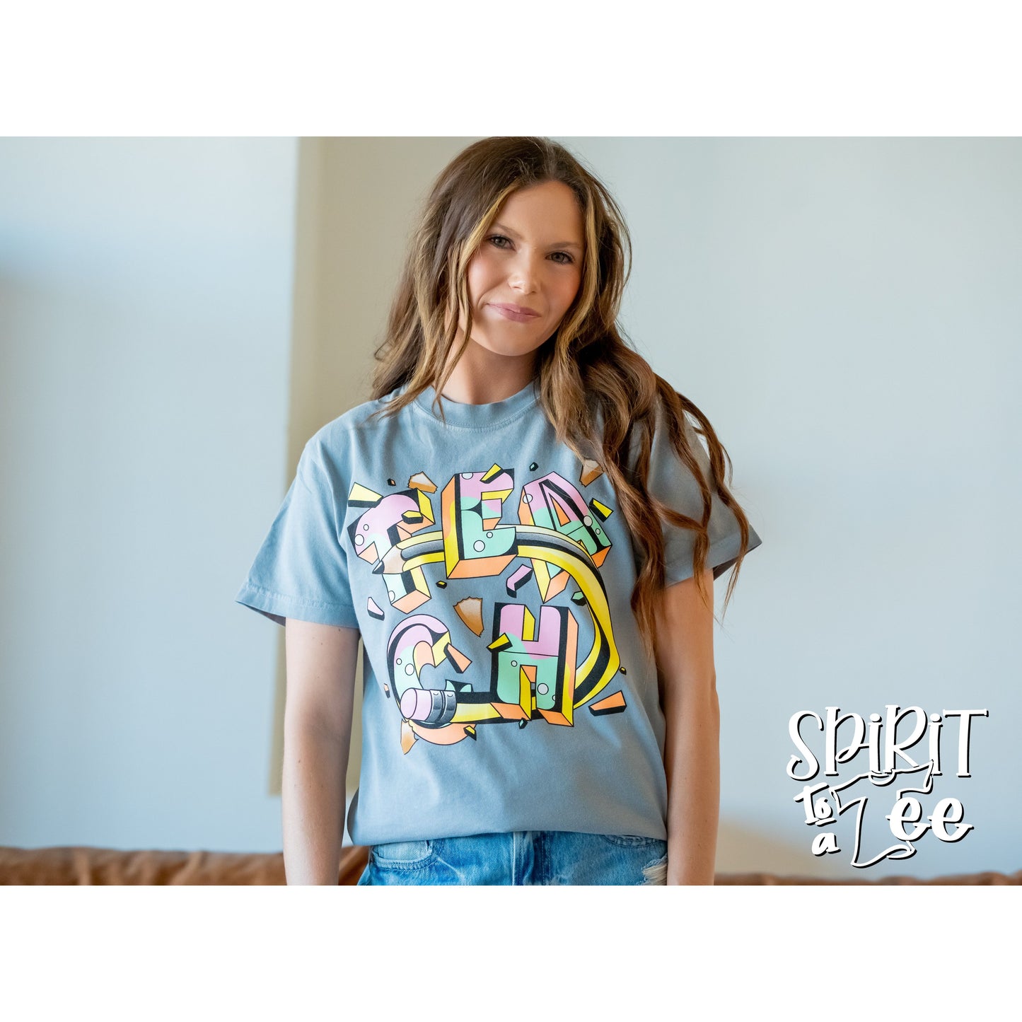 Teach - Bubble Letters CC Tee