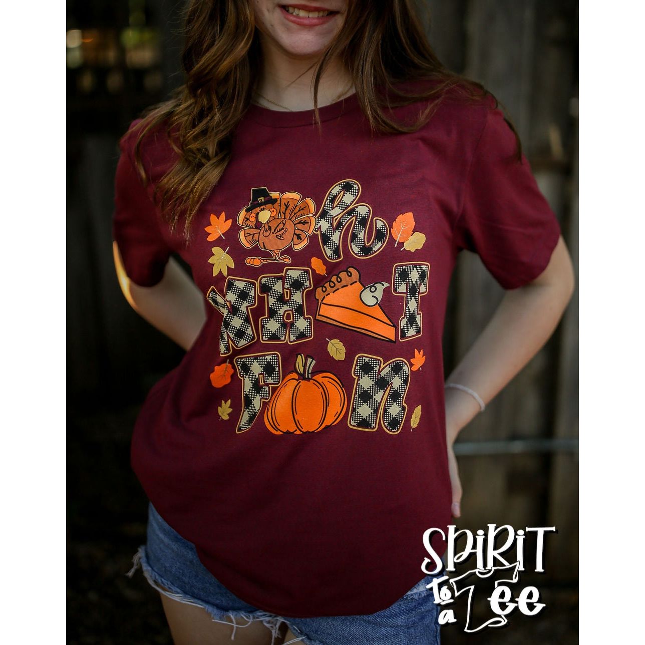 Oh What Fun Plaid - Thanksgiving Tee