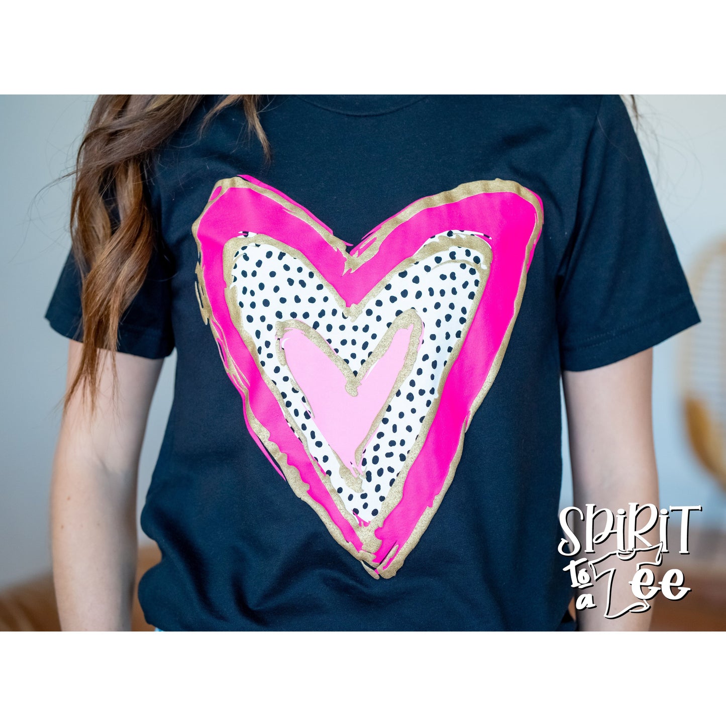 Heart with Puff - Valentines Tee