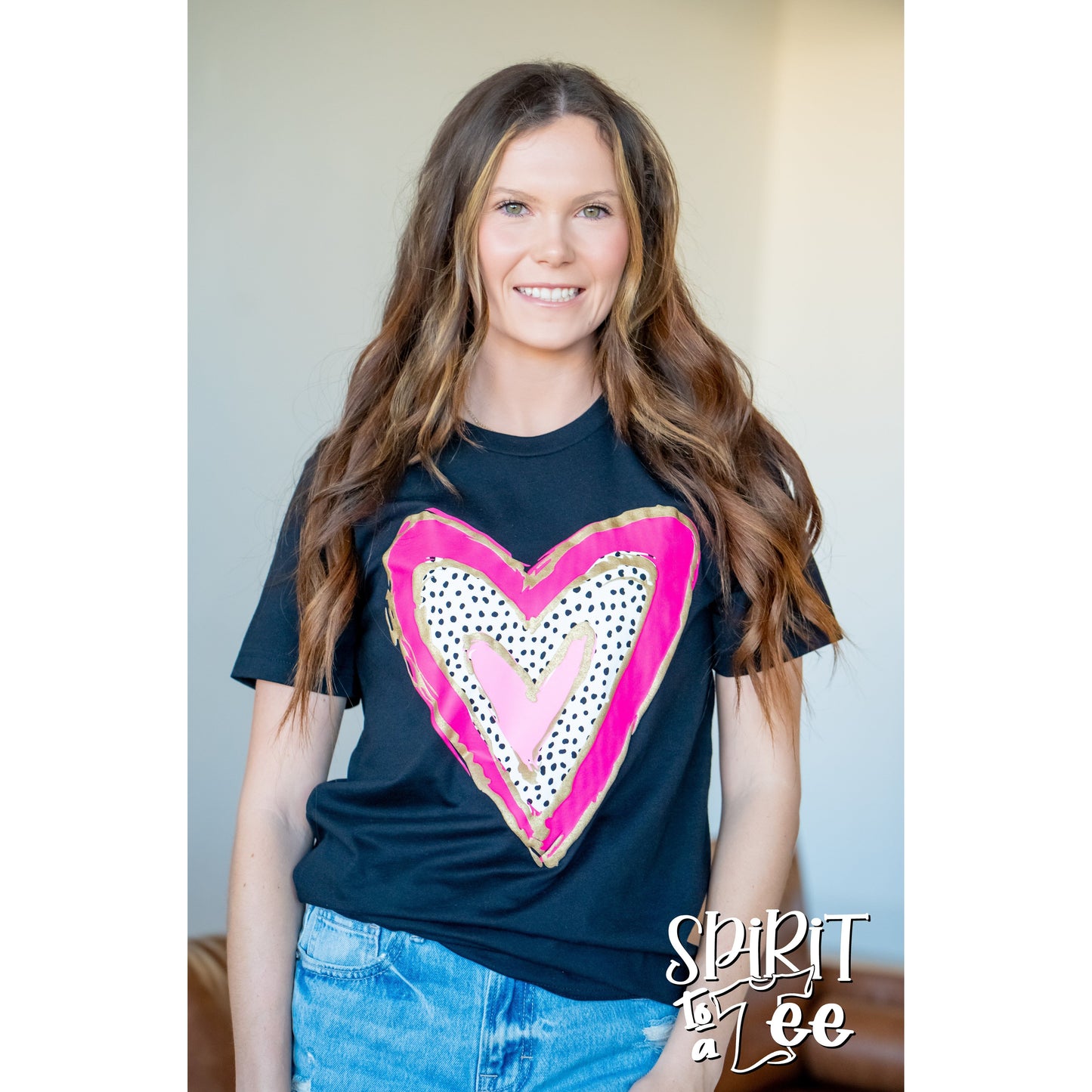 Heart with Puff - Valentines Tee