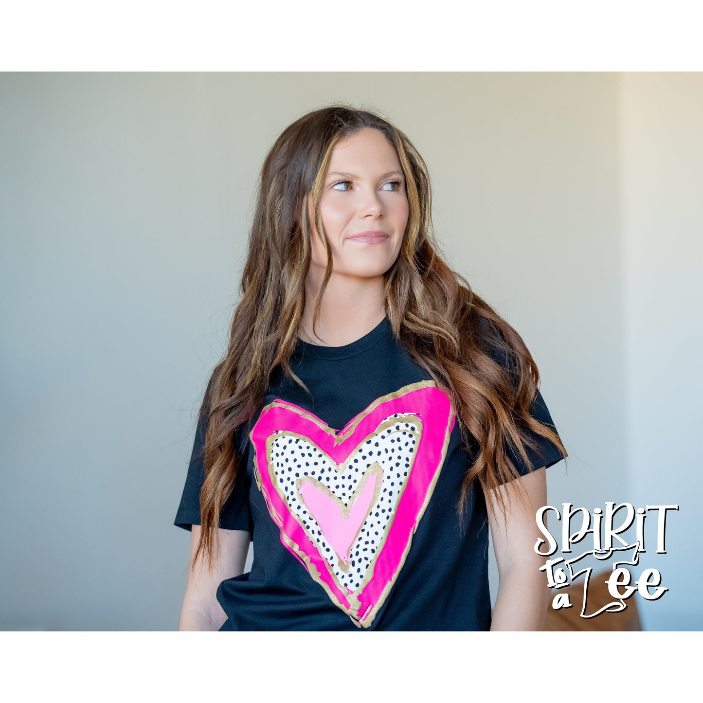 Heart with Puff - Valentines Tee