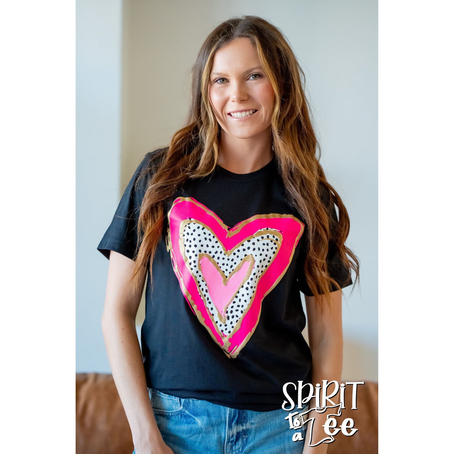 Heart with Puff - Valentines Tee