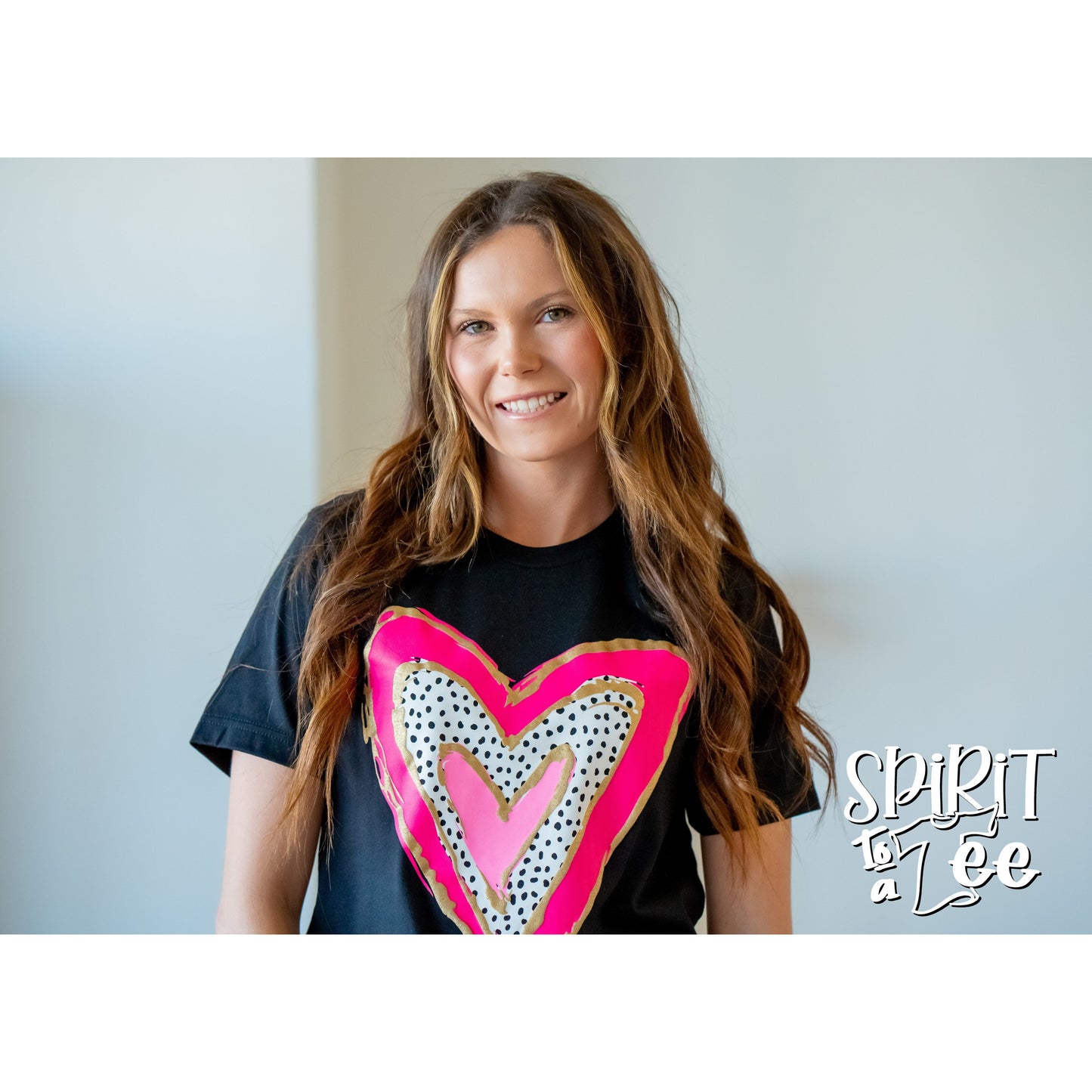 Heart with Puff - Valentines Tee