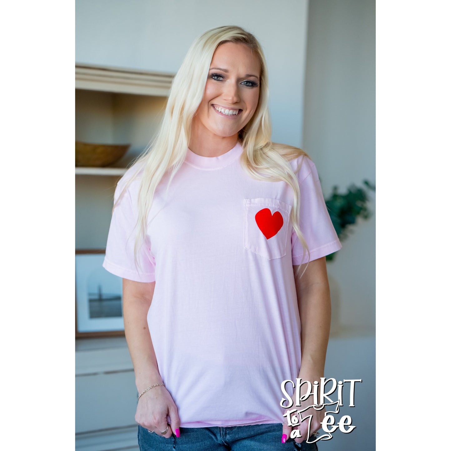 Heart - Valentines CC Pocket Tee