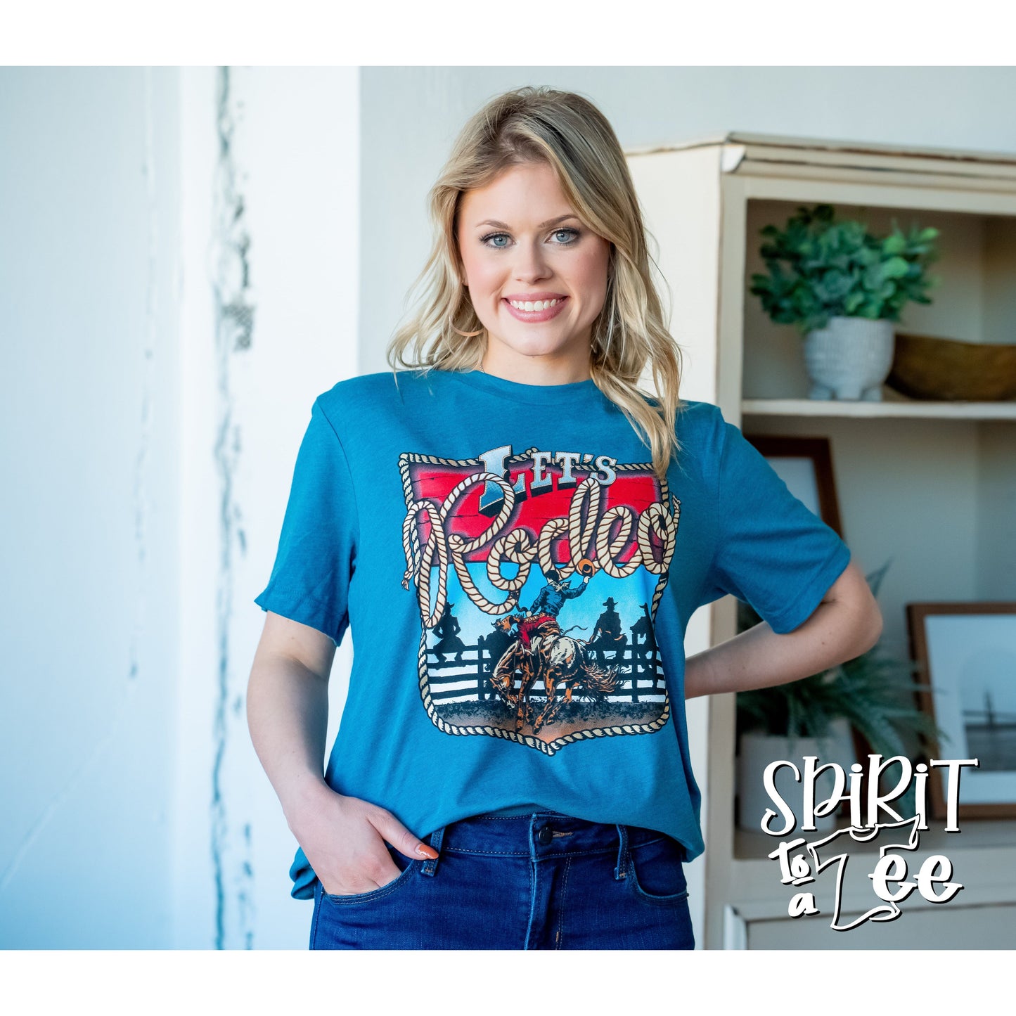 Let's Rodeo Bronc - Western Tee