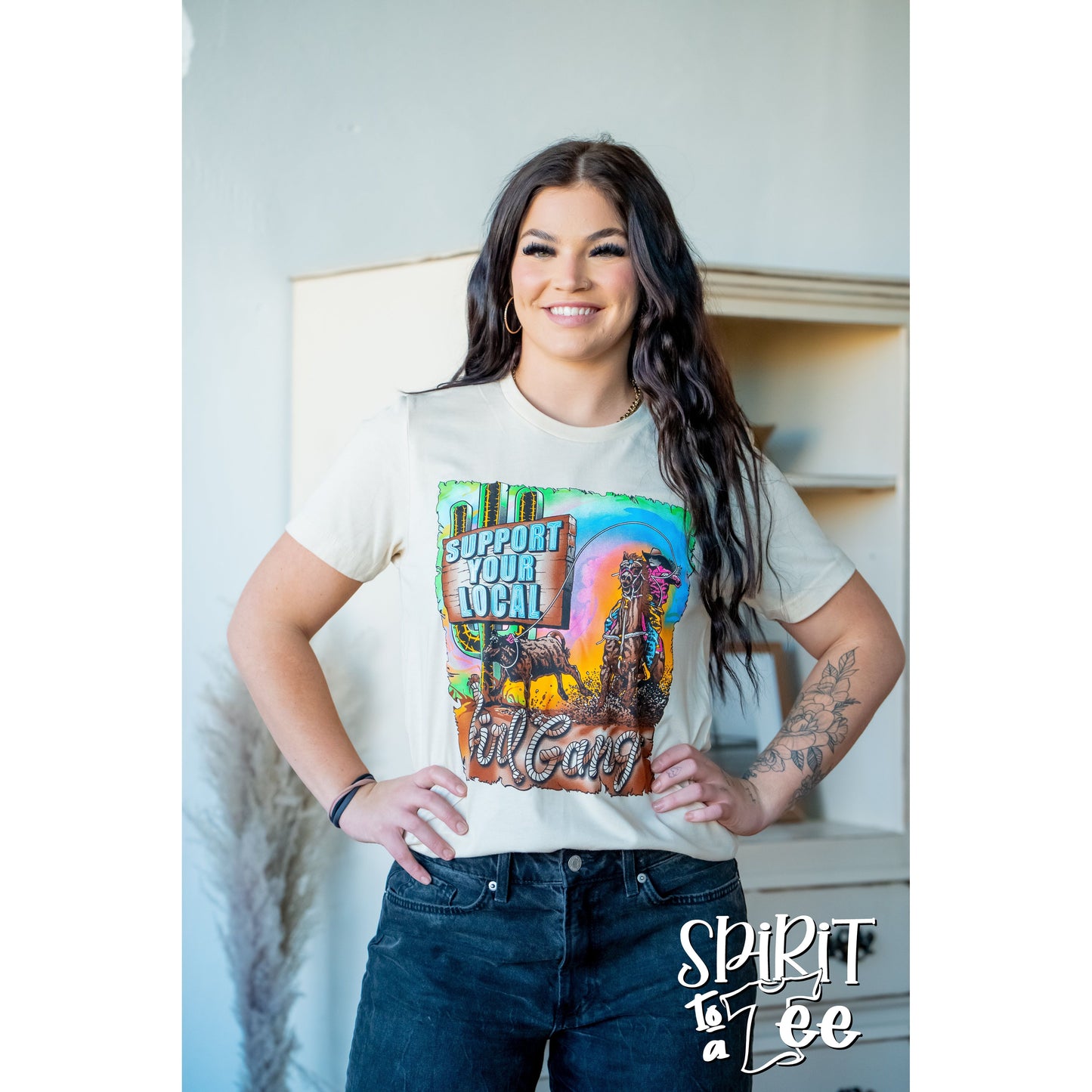 Breakaway Support Your Local Girl Gang - Western Tee