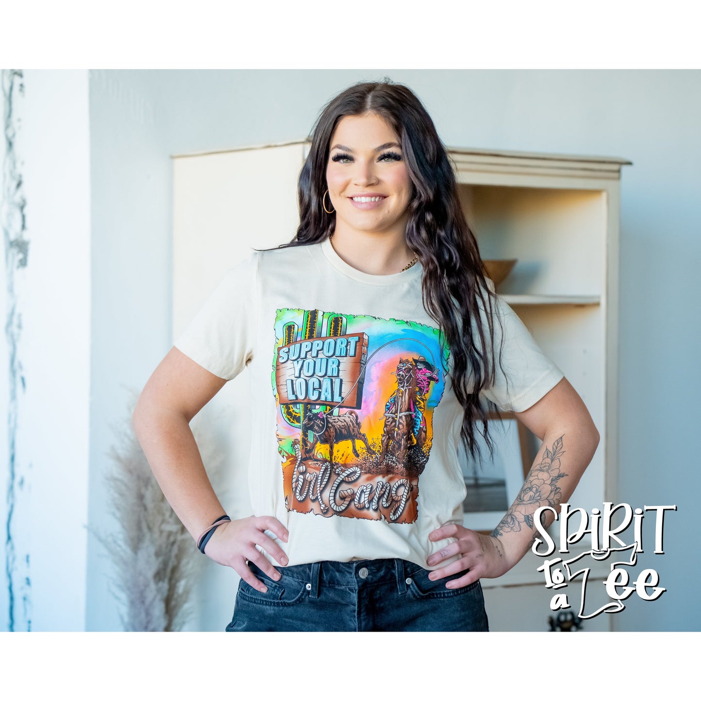 Breakaway Support Your Local Girl Gang - Western Tee
