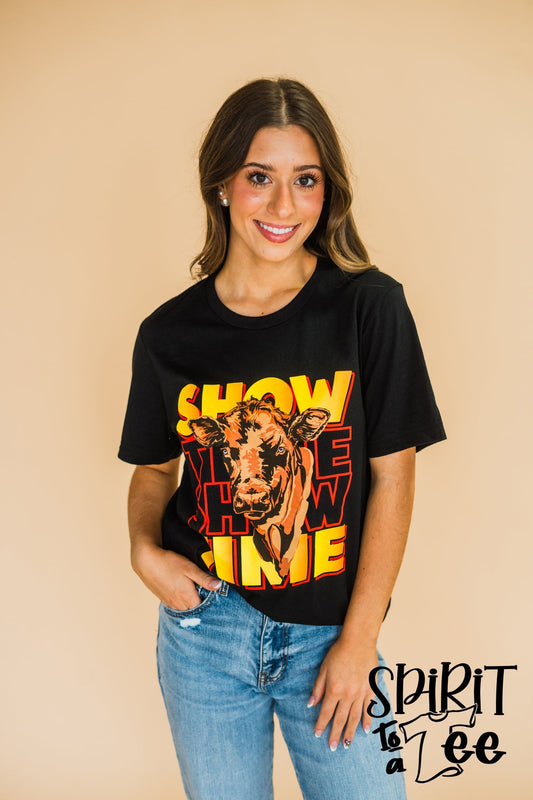 Show Time Steer - Stock Show Tee