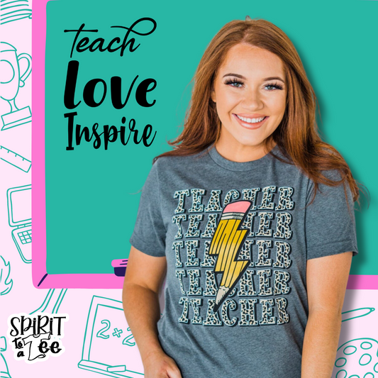 Teach, Love, Inspire with Our Teacher Tee Collection