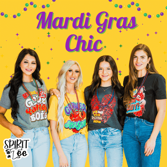 Unlocking Mardi Gras Chic: Elevate Your Style with Spirit to a Tee's Trendy Graphic Tees