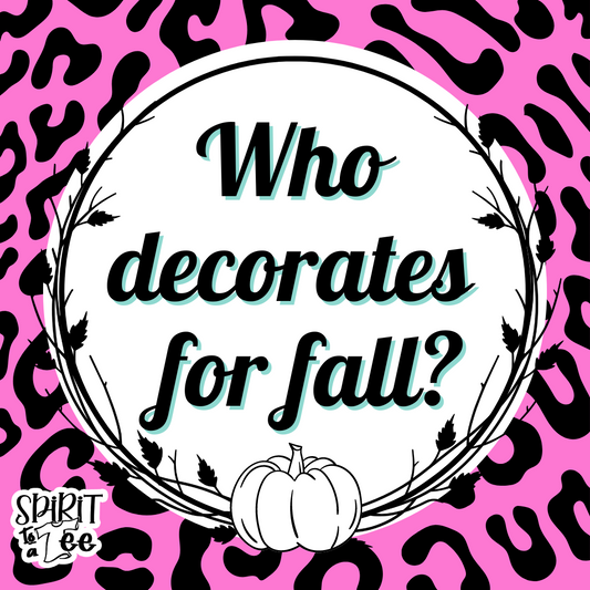 Who decorated for fall?