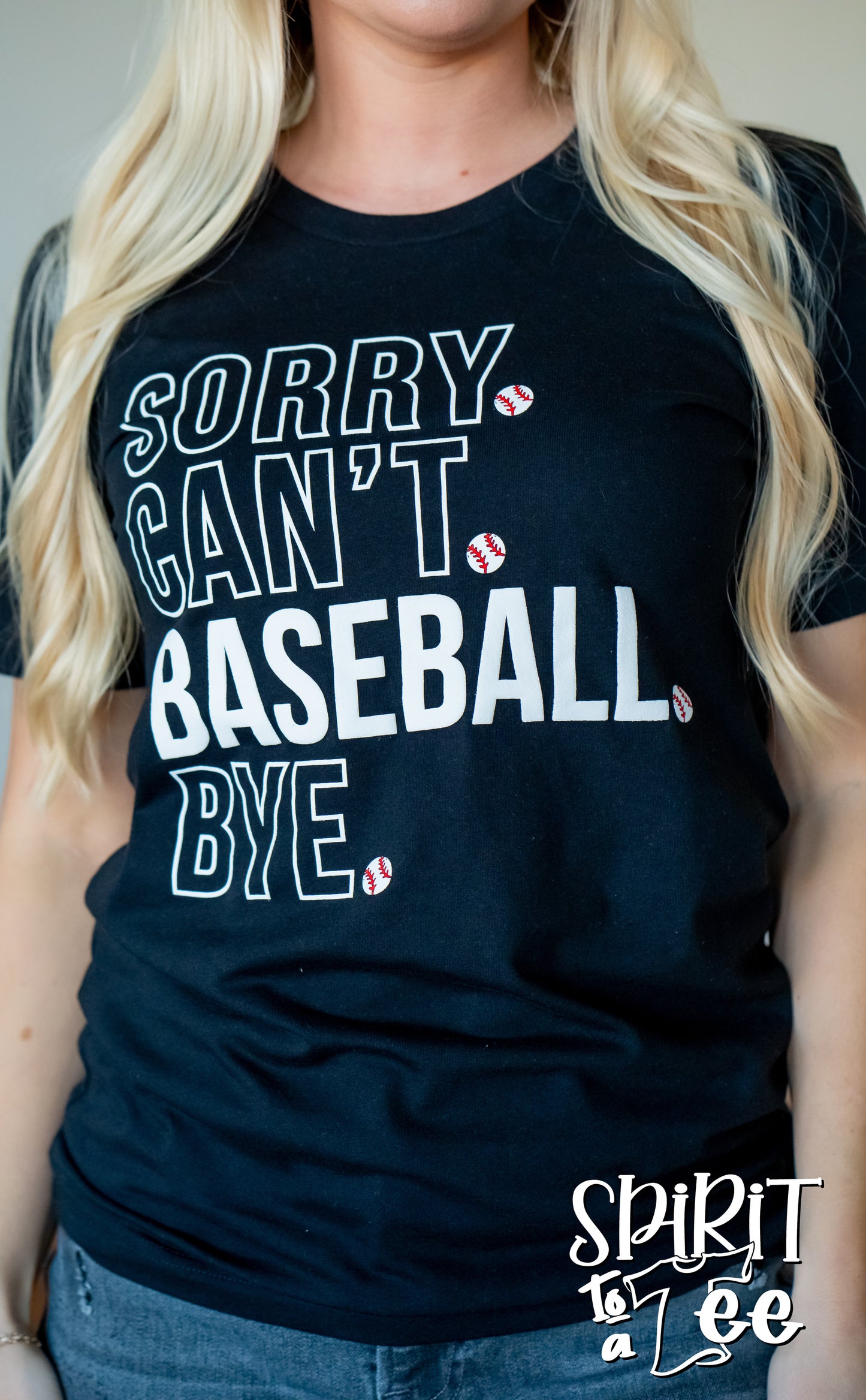 Sorry Can't Baseball Tee