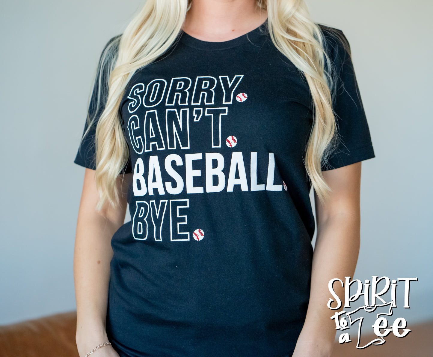 Sorry Can't Baseball Tee