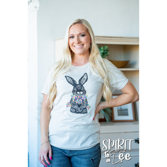 Bunny with Bow - Easter Tee