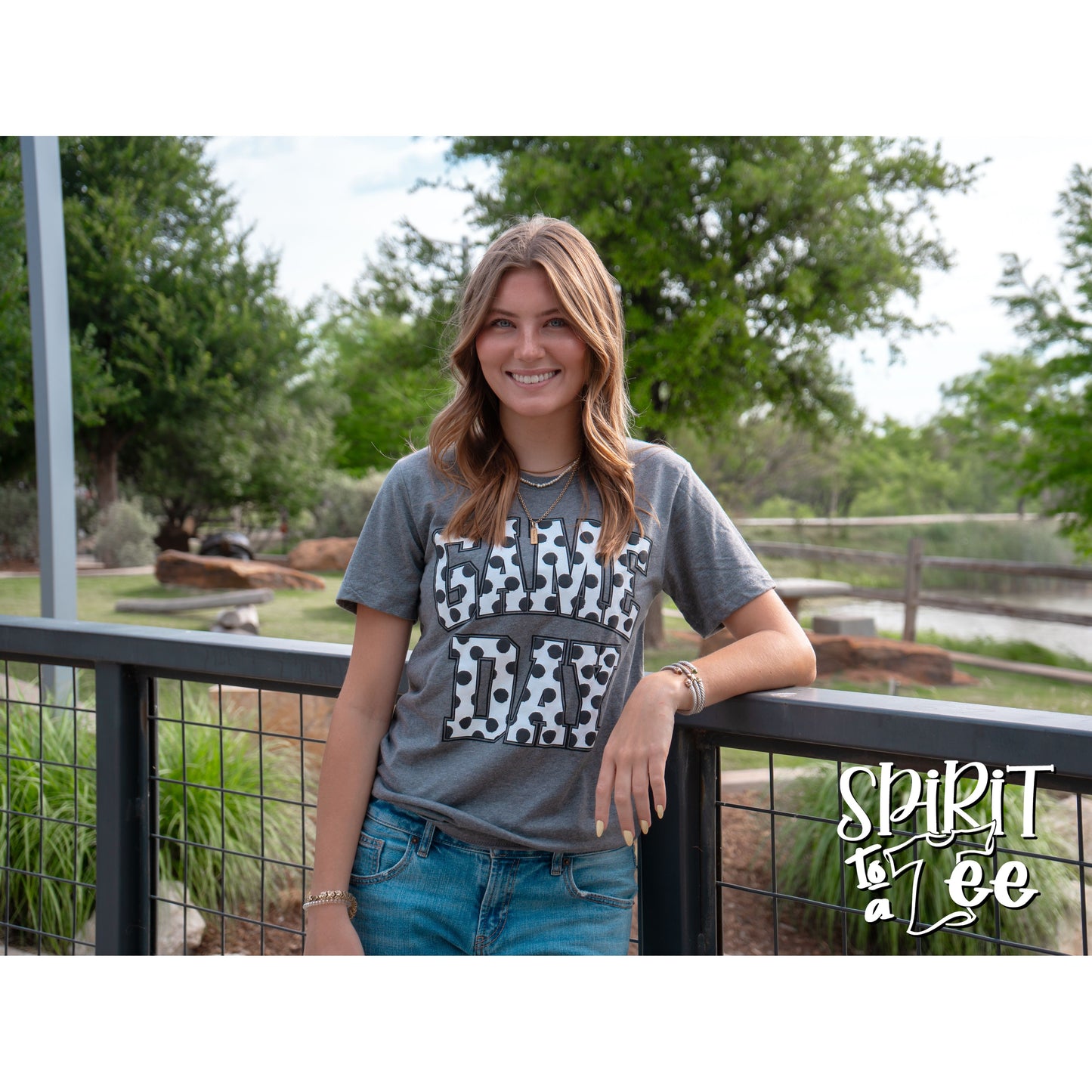 Game Day Puff Polka Dots Tee