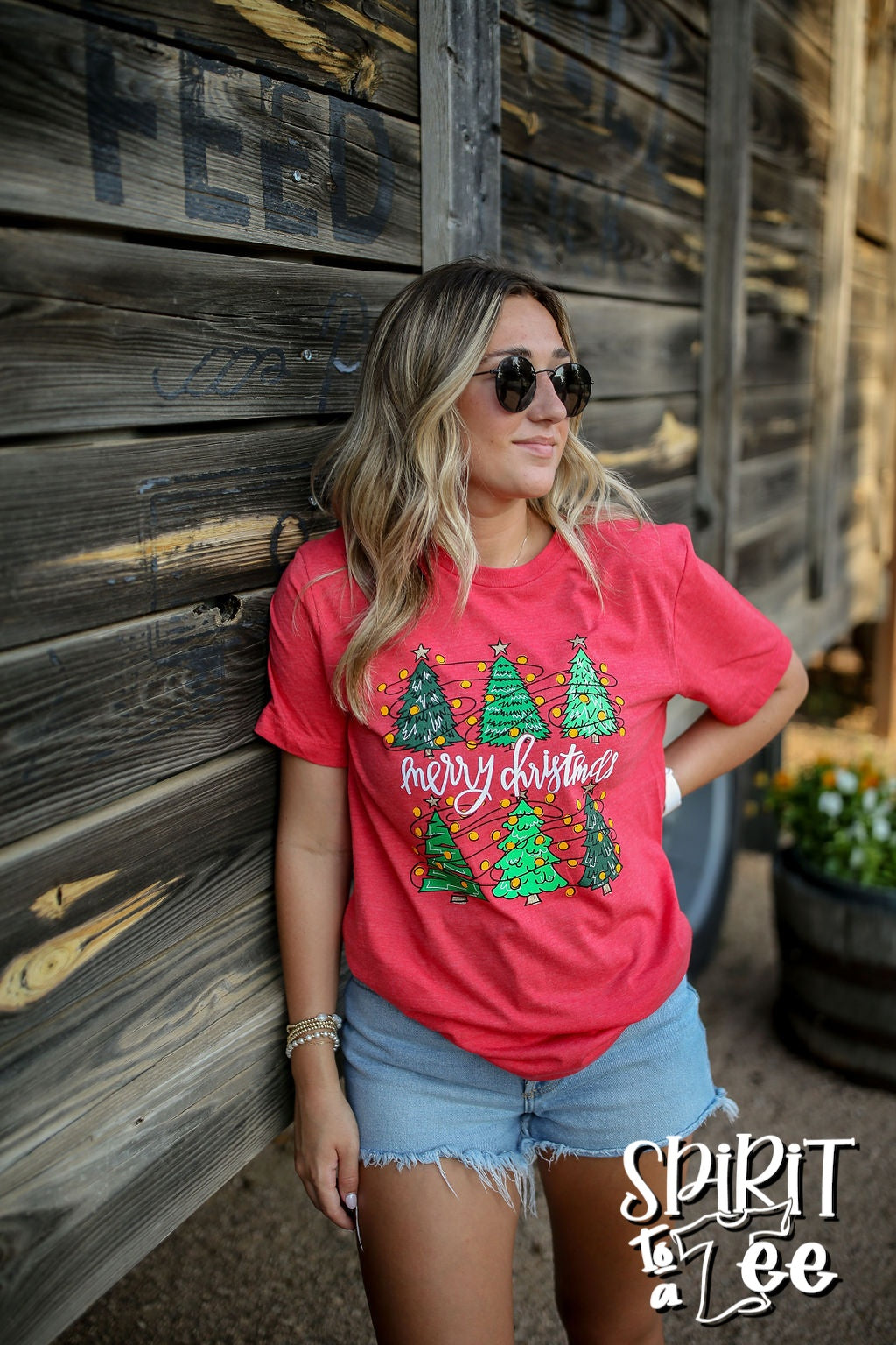 Merry Christmas 6 Trees - Christmas Tee