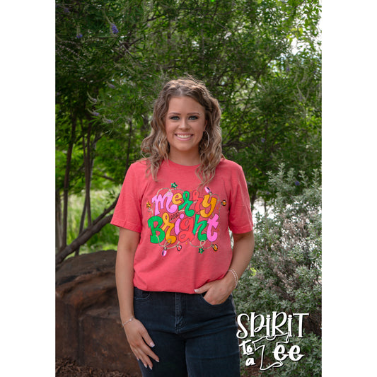 Merry & Bright Lights - Christmas Tee