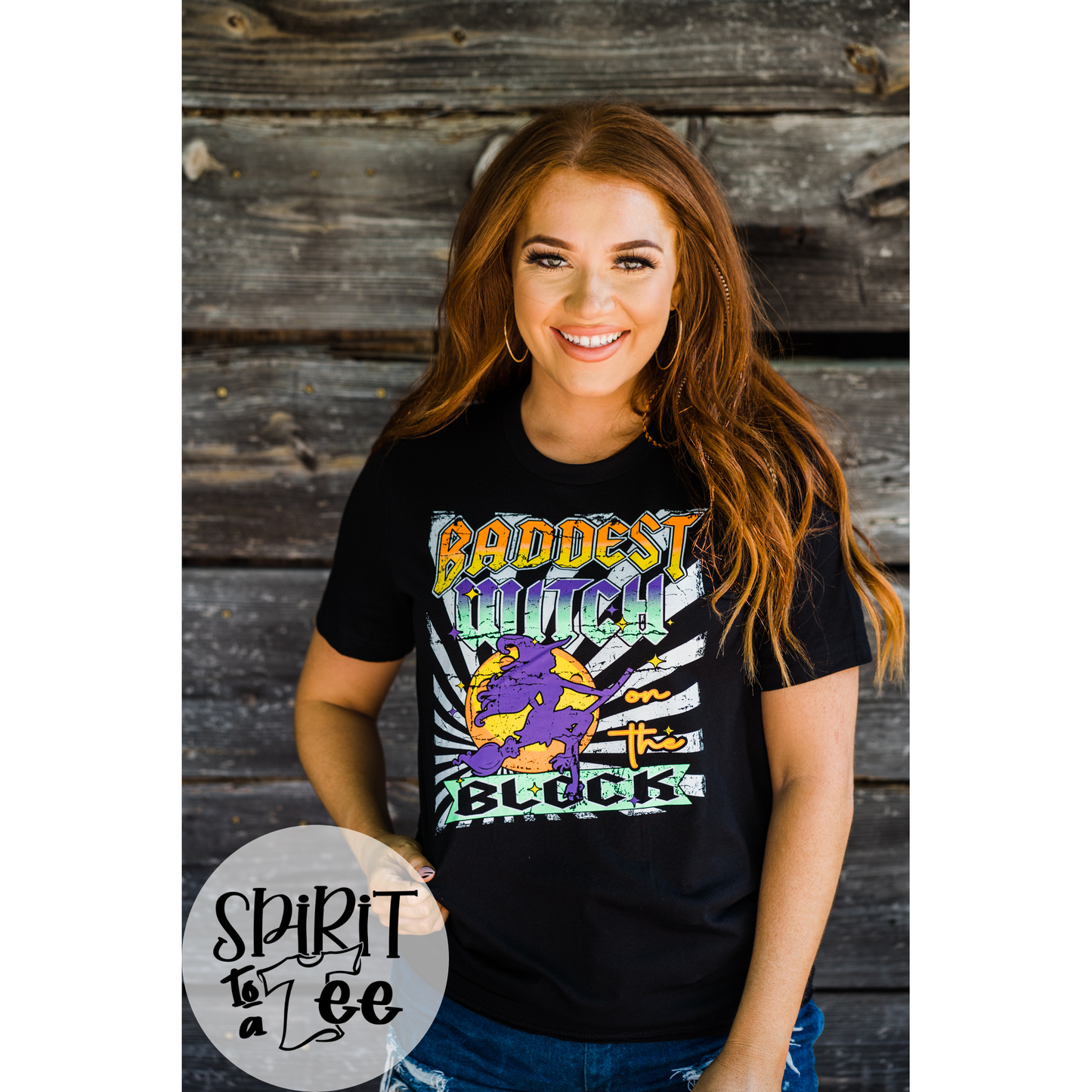 Baddest Witch on the Block Halloween Tee