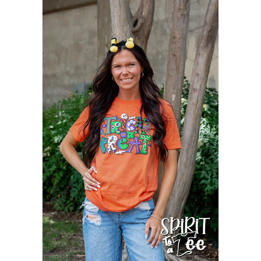 Trick or Treat - Halloween Tee Orange