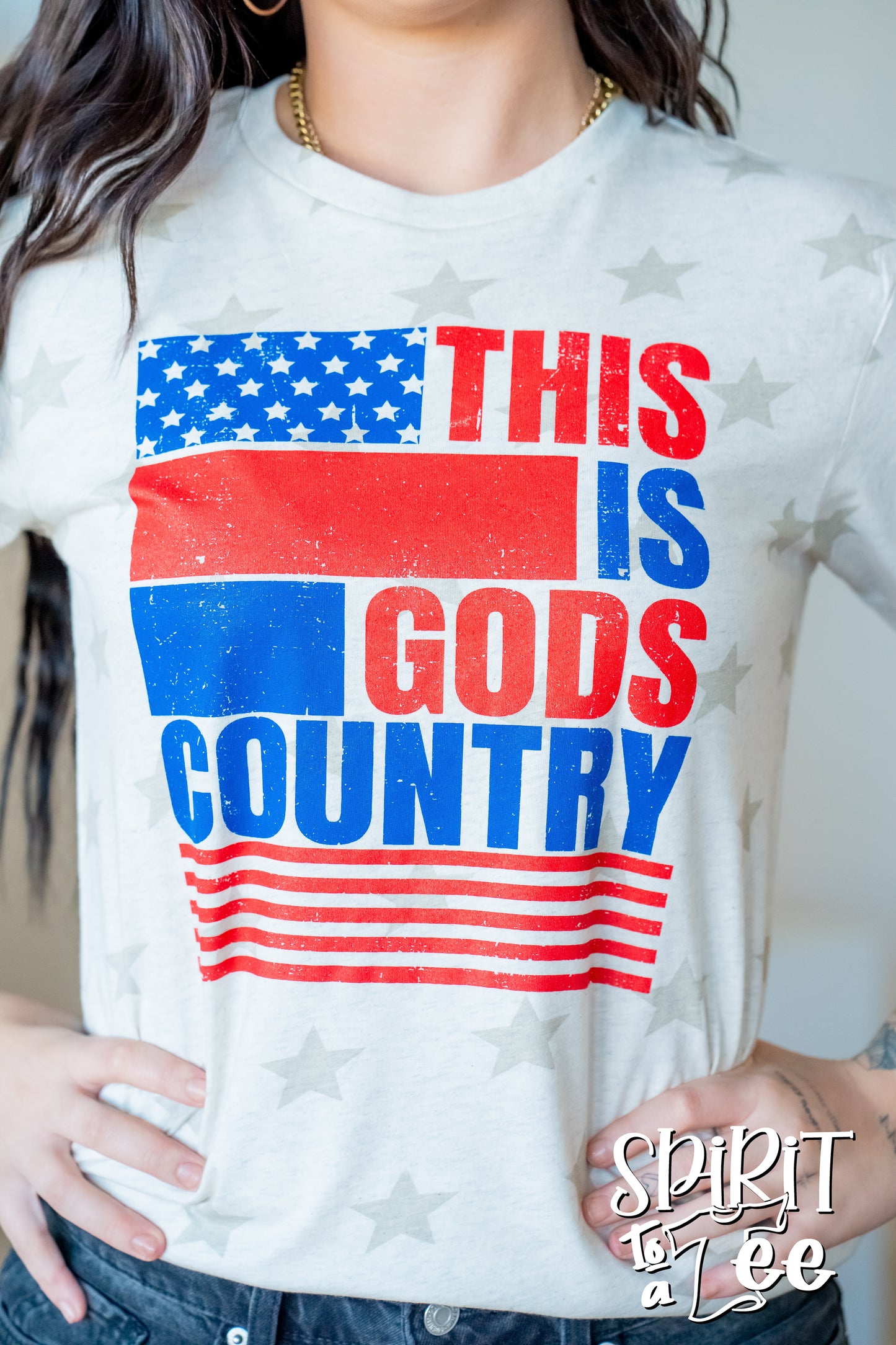 This is Gods Country - Star Patriotic Tee