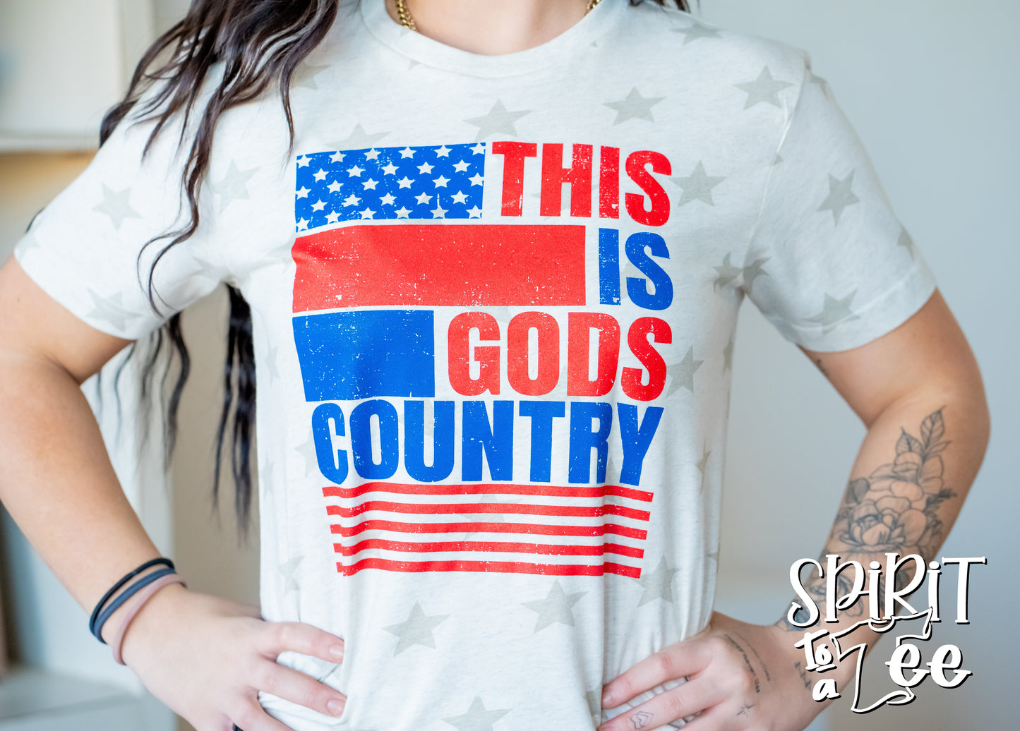 This is Gods Country - Star Patriotic Tee