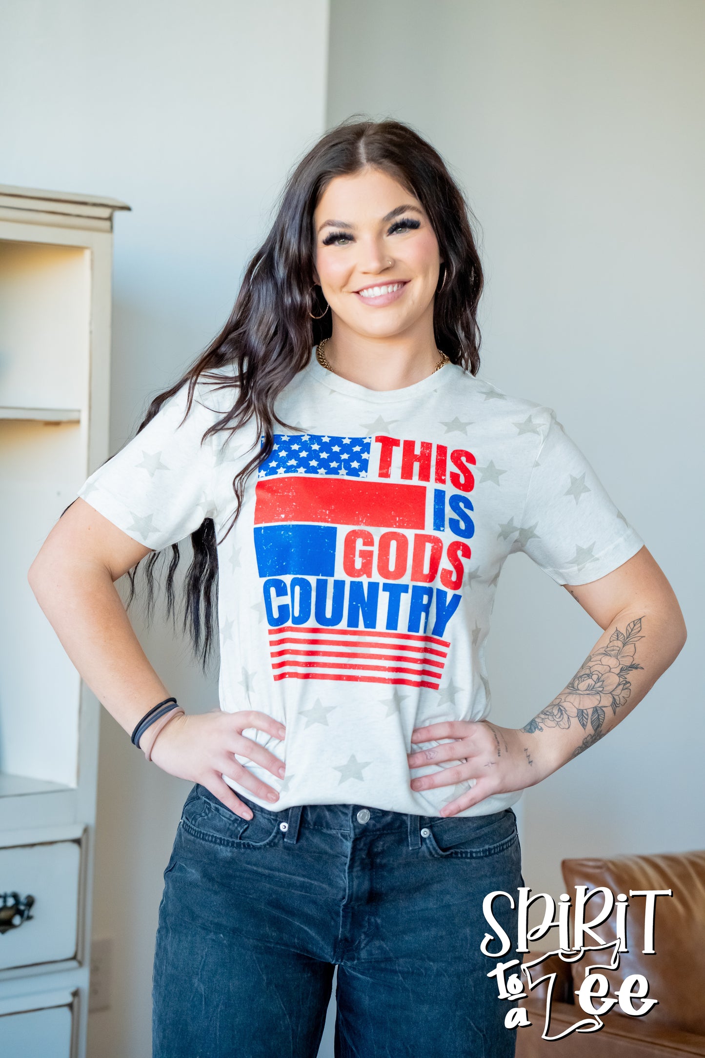 This is Gods Country - Star Patriotic Tee