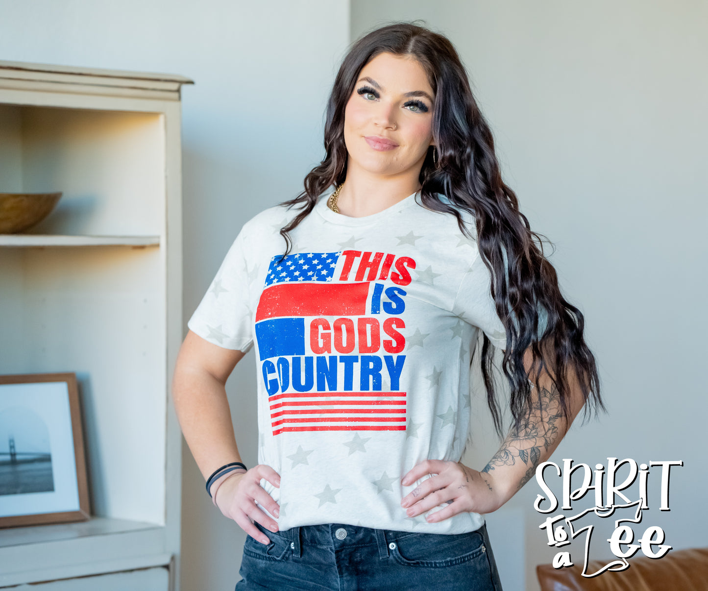 This is Gods Country - Star Patriotic Tee