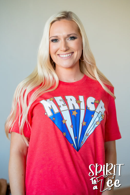 Merica Rays - Patriotic  Tee